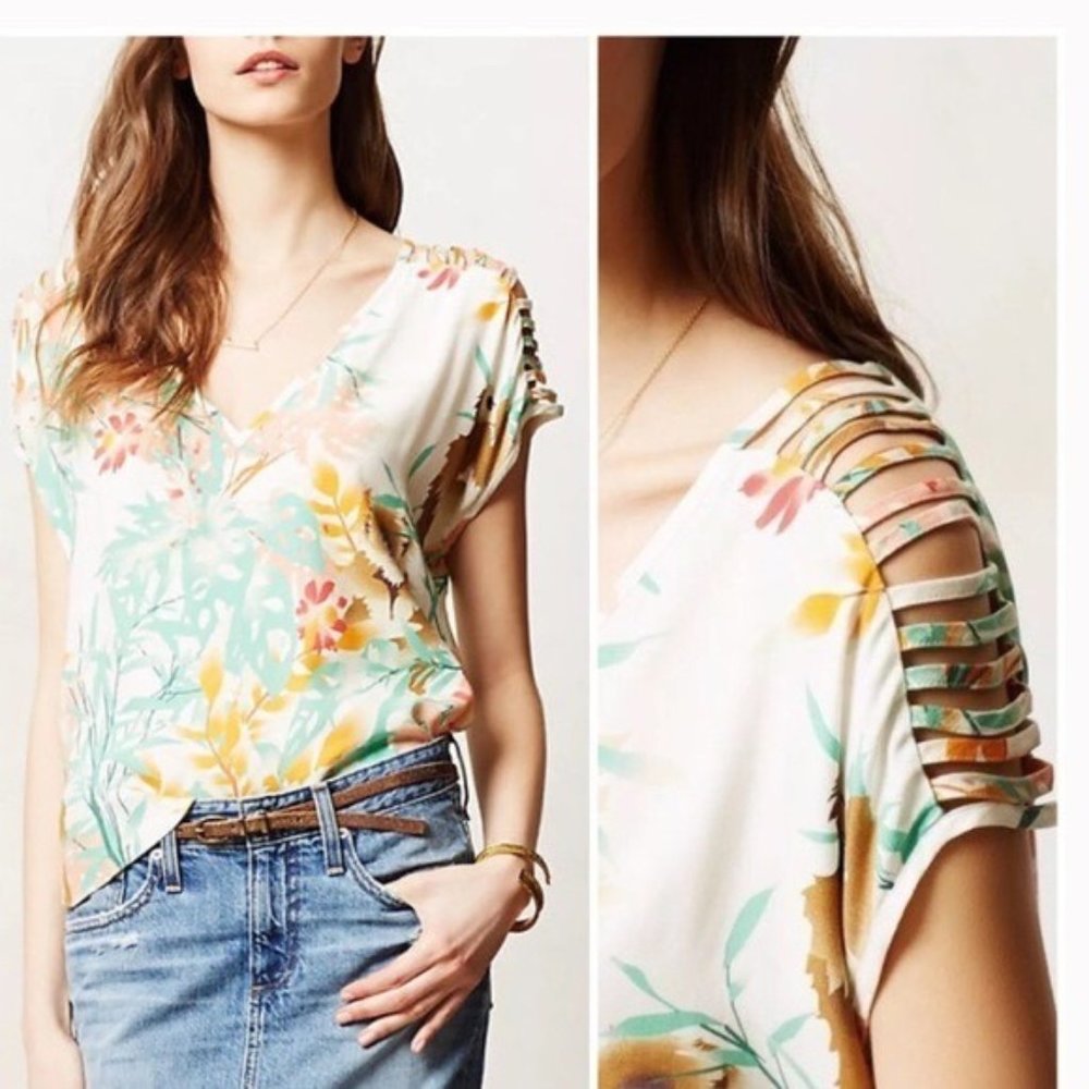 Anthropologie Monkey Print Blouse